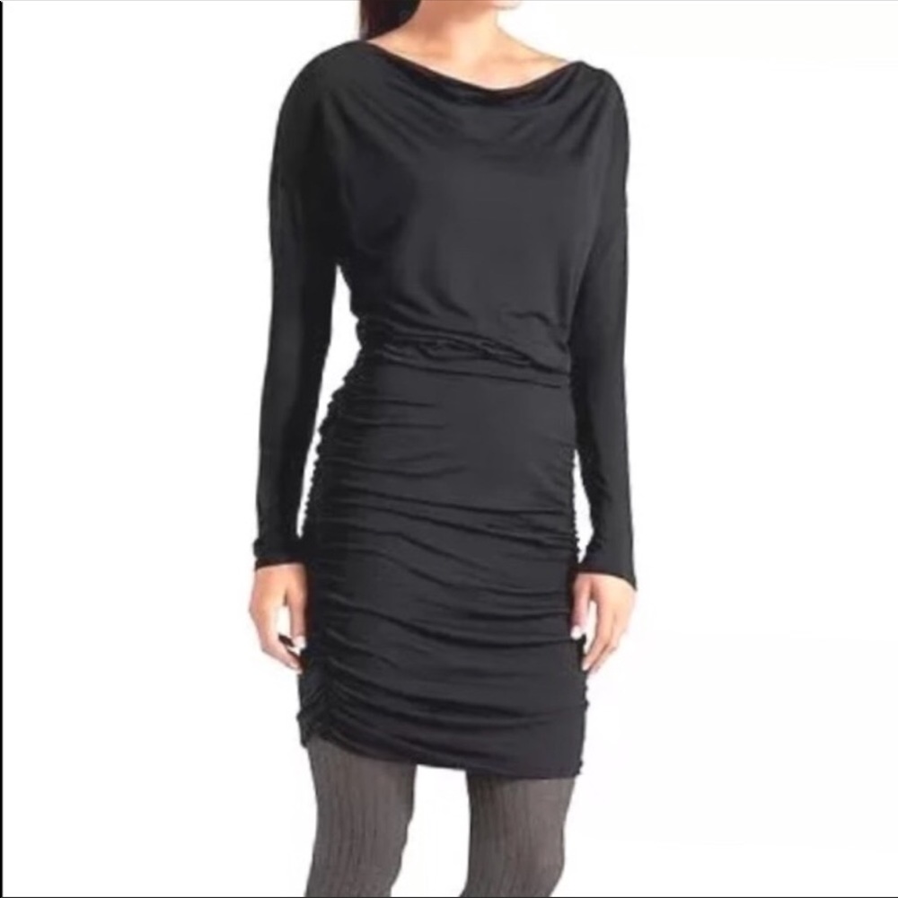 Athleta Solstice dress Cowl neck medium petite